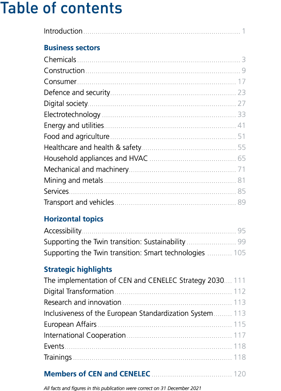 Table of contents Introduction 1 Business sectors Chemicals 3 Construction 9 Consumer 17 Defence and security 23 Digi   