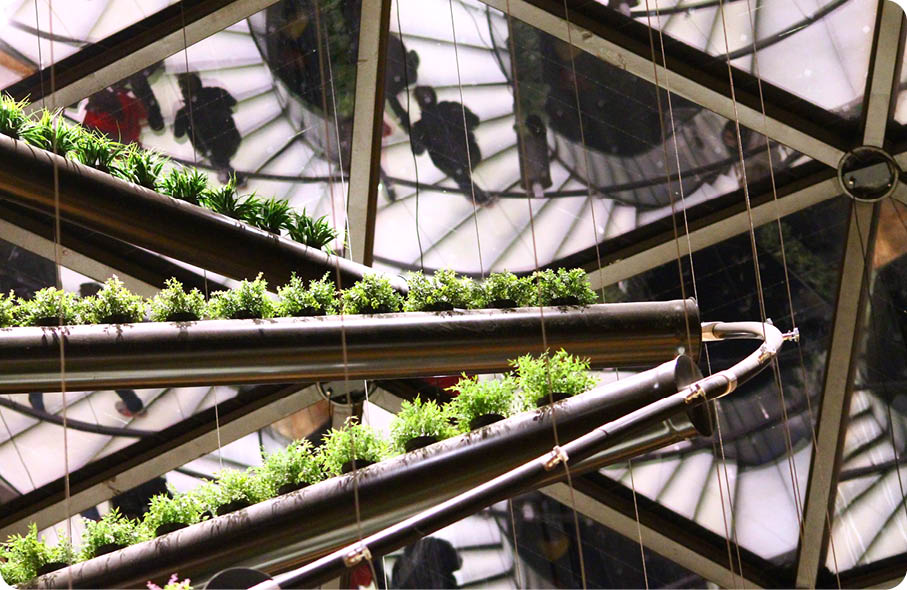 Milan, Italy, October 28 2015: Belgian Pavilion interior in Expo Milano 2015 