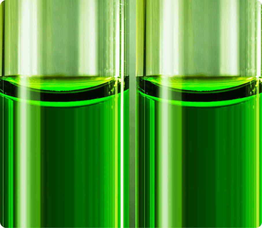 Chemical tubes with reaction formula in light - Image 